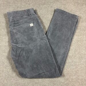 Marine Layer Original Slim Gray Terry Corduroy Pants Men's Size 30x30‎ NWOT